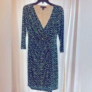 American Living Long Sleeve Fake-wrap dress. Size 4.